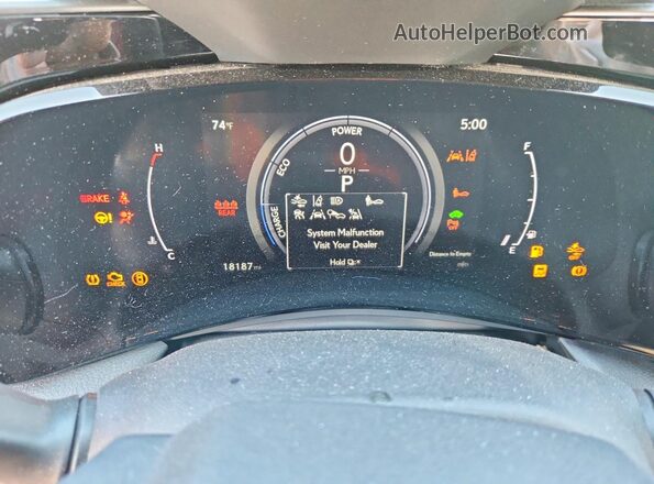 2T2GKCEZ7SC040551 2025 LEXUS NX Black Вид щитка приладів