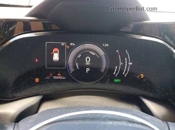 2T2GKCEZ9PC010278 2023 LEXUS NX White Widok zestawu wskaźników