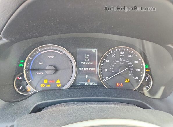 2T2HGMDA6MC065998 2021 LEXUS RX Серый Вид щитка приборов