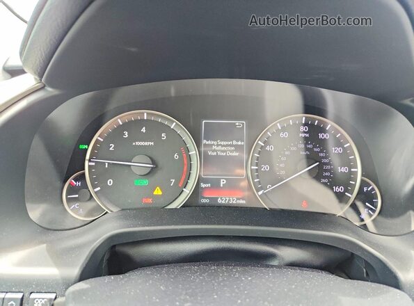 2T2HGMDA9LC048594 2020 LEXUS RX Зеленый Вид щитка приборов