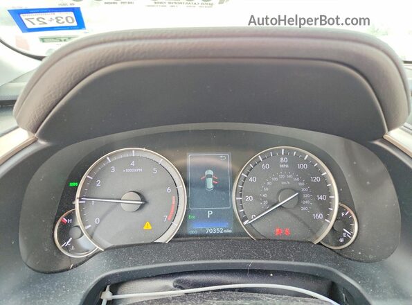 2T2HZMAA0MC210371 2021 LEXUS RX Black Вид щитка приладів