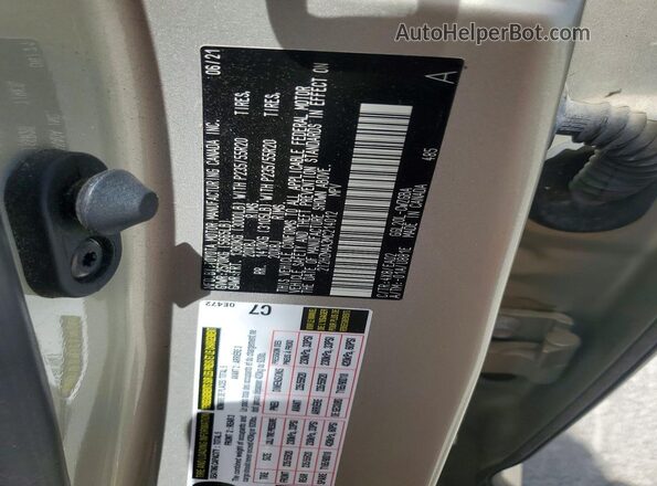2T2HZMAA3MC214012 2021 LEXUS RX Желто-коричневый Вид наклейки с VIN-кодом