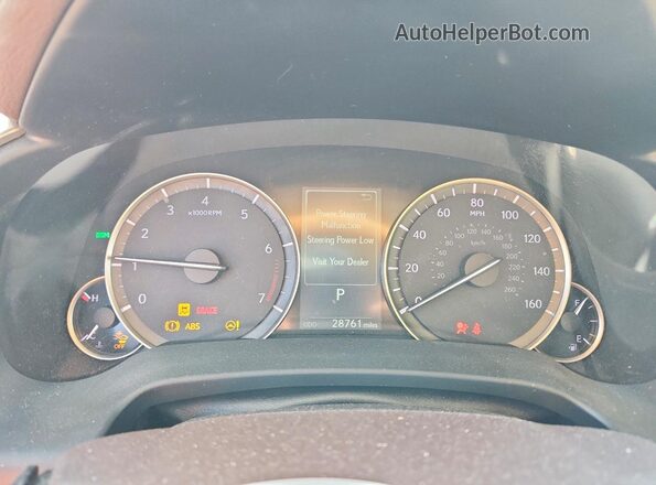2T2HZMAA8LC155506 2020 LEXUS RX Серебряный Вид щитка приборов