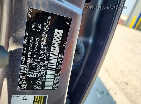 2T2HZMAA9LC174825 2020 LEXUS RX Silver 360 interior view