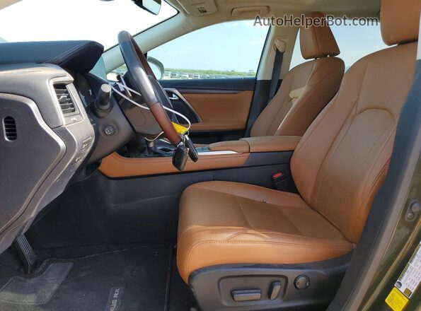 2T2HZMAA9MC192257 2021 LEXUS RX Green Widok wnętrza z przodu