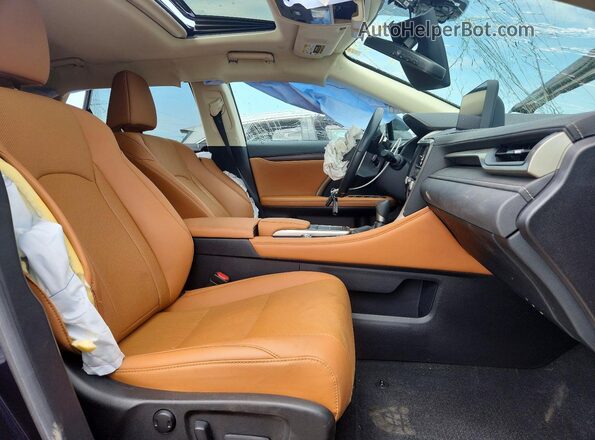 2T2HZMDA3NC341436 2022 LEXUS RX Blue Front interior view