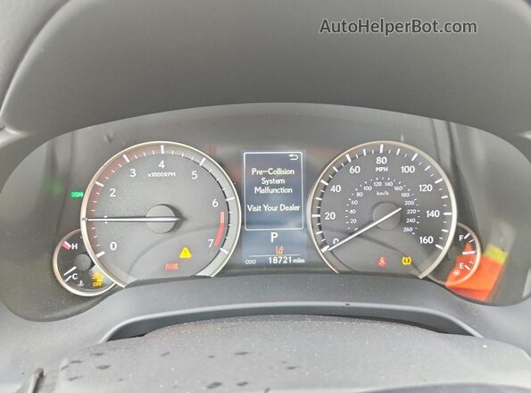 2T2HZMDA3NC354946 2022 LEXUS RX Black ხელსაწყოთა პანელის ხედი