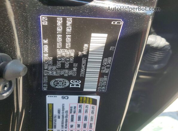 2T2HZMDA4MC288972 2021 LEXUS RX Charcoal VIN კოდის სტიკერის ხედი