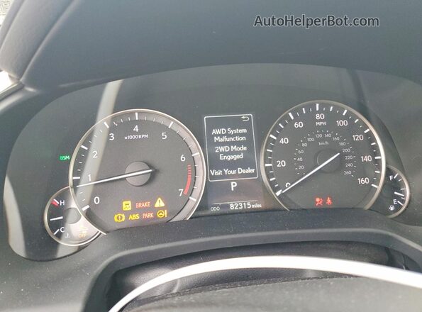 2T2HZMDA6LC228416 2020 LEXUS RX Gray Vista del cuadro de instrumentos