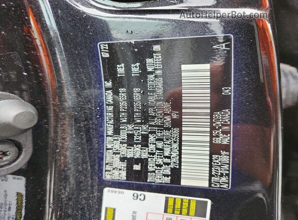 2T2HZMDA9NC359066 2022 LEXUS RX Black VIN sticker view