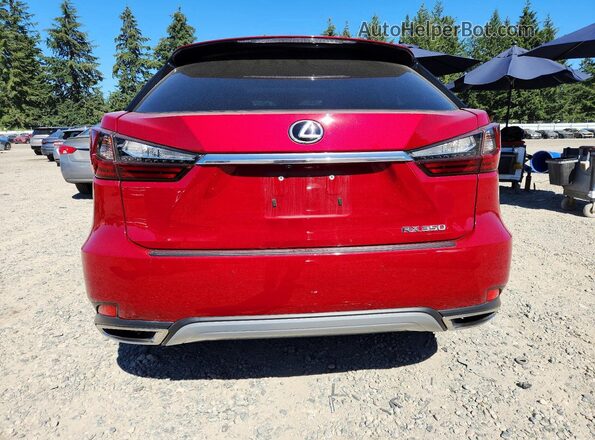 2T2HZMDAXMC287356 2021 LEXUS RX Red Вид ззаду