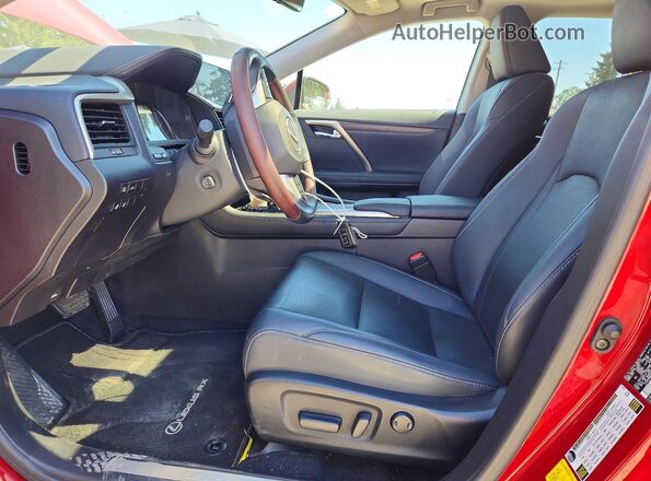 2T2HZMDAXMC287356 2021 LEXUS RX Red Вид салону спереду