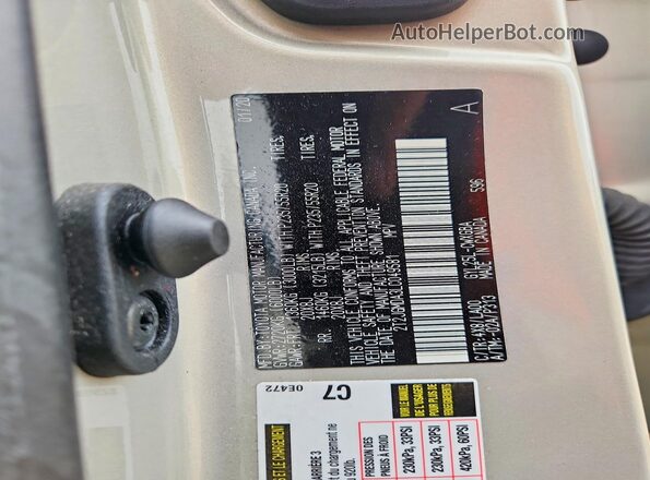 2T2JGMDA3LC049581 2020 LEXUS RX Beige Vista interior de 360 grados