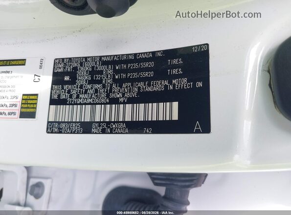 2T2YGMDA8MC060804 2021 LEXUS RX 450H Белый Вид подкапотного пространства