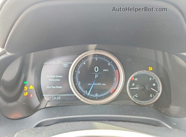 2T2YZMDA8NC363948 2022 LEXUS RX White Вид щитка приладів
