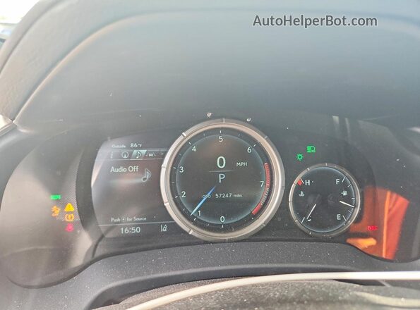 2T2YZMDAXNC327808 2022 LEXUS RX Белый Вид щитка приборов
