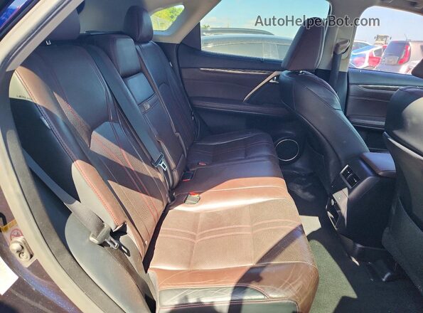 2T2ZFMCA3GC001267 2016 LEXUS RX Blue Vista interior trasera