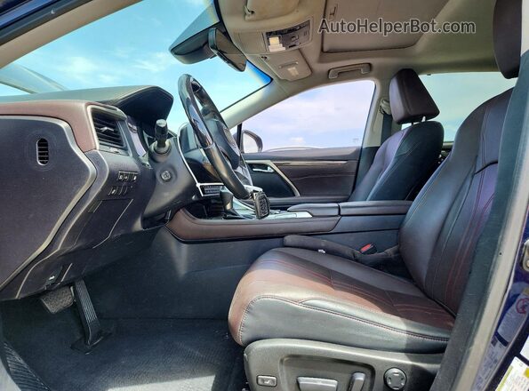 2T2ZFMCA3GC001267 2016 LEXUS RX Blue Vista interior delantera