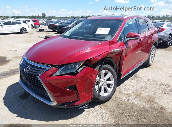 2T2ZZMCA3GC004094 2016 LEXUS RX 350 Red წინა მარცხენა ხედი სამი მეოთხედიდან