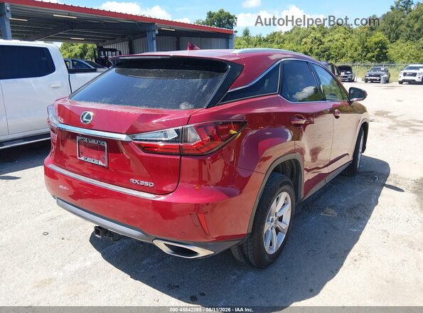 2T2ZZMCA3GC004094 2016 LEXUS RX 350 Red უკანა მარჯვენა