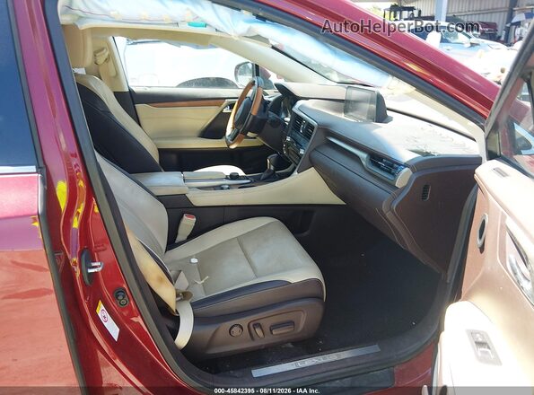 2T2ZZMCA3GC004094 2016 LEXUS RX 350 Red წინა სალონის ხედი