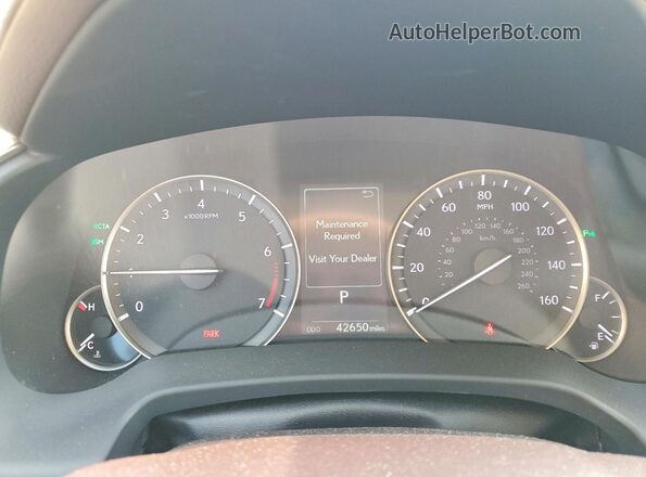 2T2ZZMCA3GC018013 2016 LEXUS RX Beige Вид щитка приладів