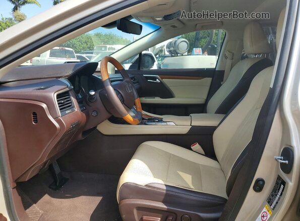 2T2ZZMCA3GC018013 2016 LEXUS RX Beige Вид салону спереду