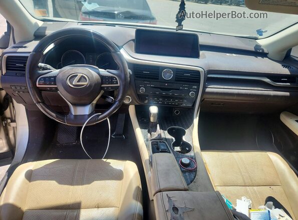 2T2ZZMCA3HC044595 2017 LEXUS RX Gold Dashboard view