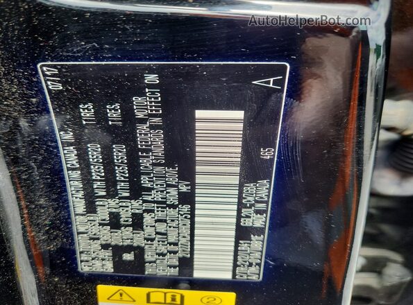 2T2ZZMCA8HC075146 2017 LEXUS RX Black VIN sticker view