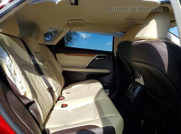 2T2ZZMCA8KC118858 2019 LEXUS RX Maroon უკანა სავარძლების ხედი