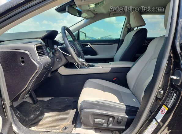 2T2ZZMCAXJC095159 2018 LEXUS RX Black Widok wnętrza z przodu