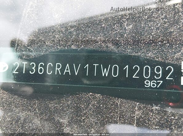 2T36CRAV1TW012092 2026 TOYOTA RAV4 Blue 