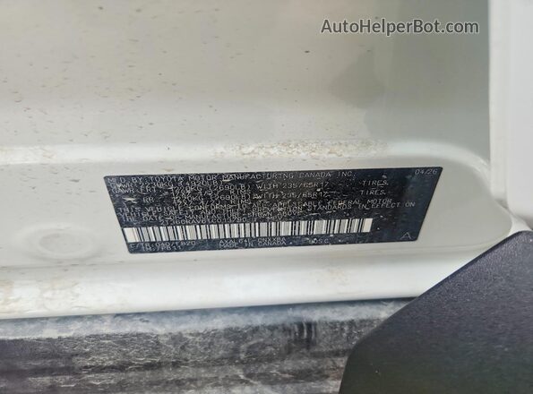 2T36CRAV6TC013790 2025 TOYOTA RAV4 White Вид підкапотного простору
