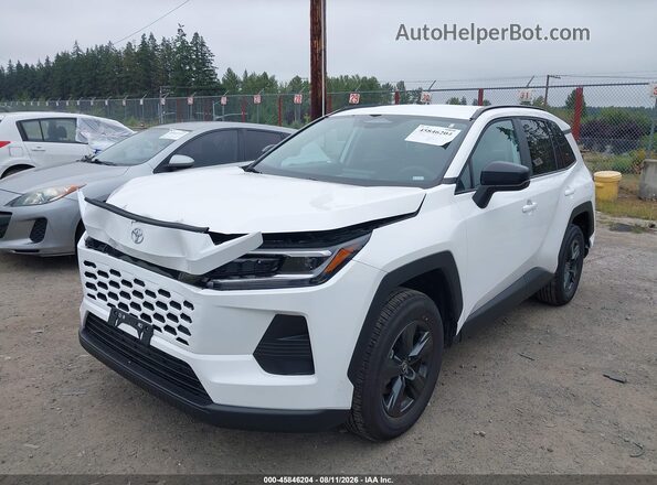 2T36CRAV9TW055689 2026 TOYOTA RAV4 White Առջևի ձախ երեք քառորդ տեսարան