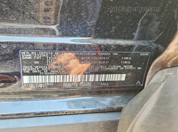 2T36DRBV7TC002552 2026 TOYOTA RAV4 Black 