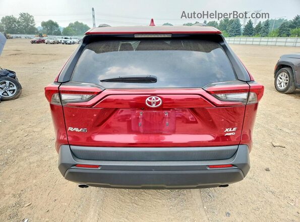 2T3A1RFV0MW211810 2021 TOYOTA RAV4 Burgundy უკანა ხედი