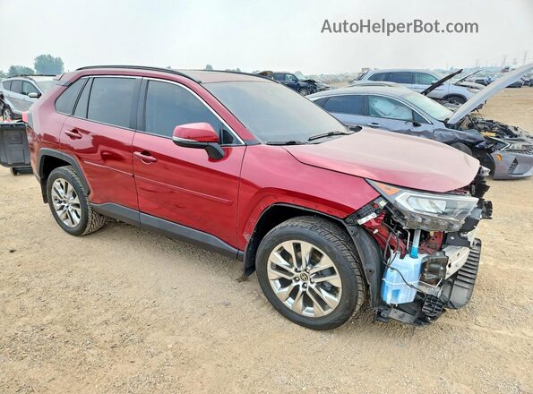 2T3A1RFV0MW211810 2021 TOYOTA RAV4 Burgundy წინა მარჯვენა