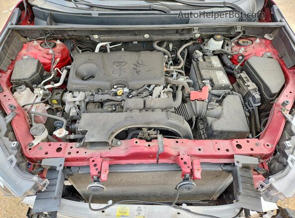 2T3A1RFV0MW211810 2021 TOYOTA RAV4 Burgundy ძრავის განყოფილების ხედი
