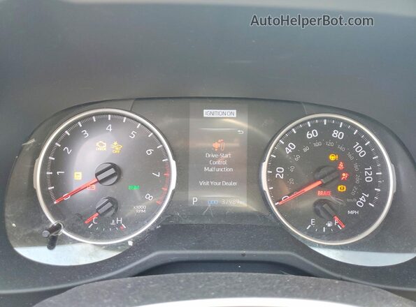 2T3A1RFV0NC295095 2022 TOYOTA RAV4 Серый Вид щитка приборов