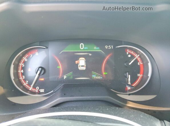 2T3A1RFV1SW529996 2025 TOYOTA RAV4 Blue Вид щитка приладів