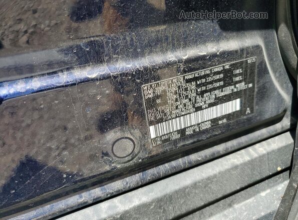 2T3A1RFV2SW604964 2025 TOYOTA RAV4 Black Vista de la etiqueta del VIN