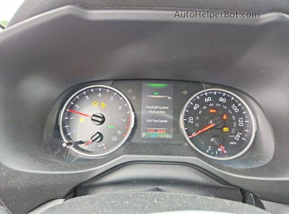 2T3A1RFV3MC185026 2021 TOYOTA RAV4 Black Вид щитка приладів