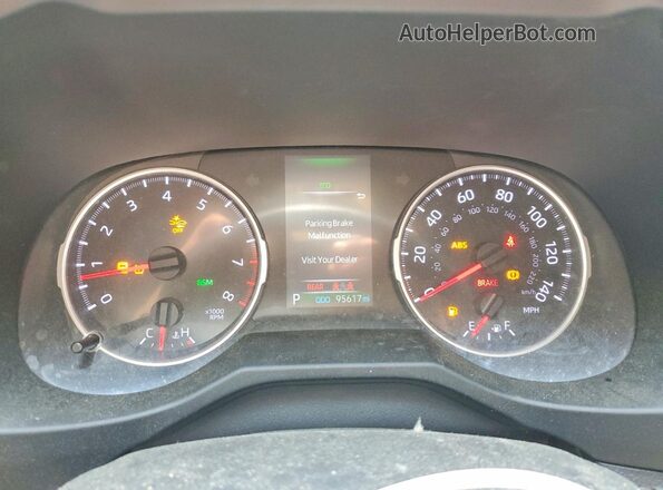2T3A1RFV3MW158584 2021 TOYOTA RAV4 Gray Սարքավորումների վահանակի տեսք