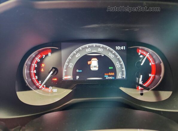 2T3A1RFV3PW387481 2023 TOYOTA RAV4 Red Instrument cluster view