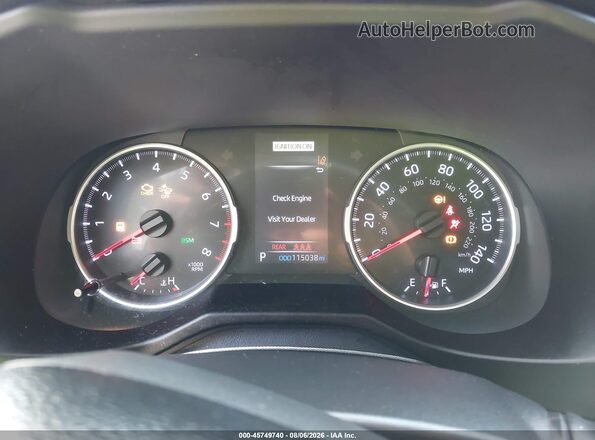 2T3A1RFV4KW070317 2019 TOYOTA RAV4 Silver Вид задніх сидінь