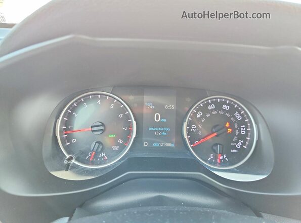 2T3A1RFV4LC070658 2020 TOYOTA RAV4 White Вид щитка приладів