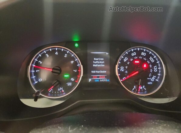 2T3A1RFV4LW139363 2020 TOYOTA RAV4 Green Vista del cuadro de instrumentos