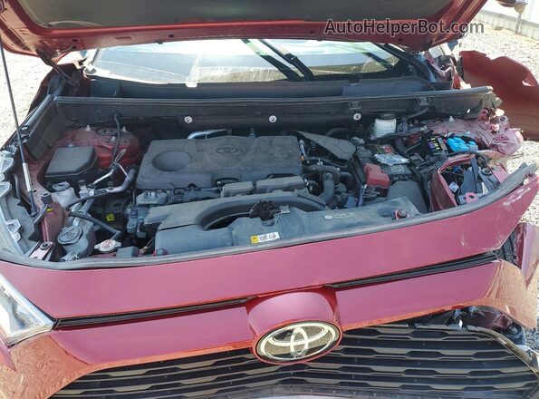 2T3A1RFV4MC143867 2021 TOYOTA RAV4 Burgundy Vista del compartimento del motor