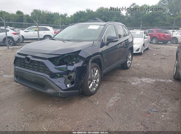 2T3A1RFV4MW202740 2021 TOYOTA RAV4 Blue Передня ліва чверть