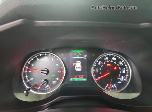 2T3A1RFV5KW078104 2019 TOYOTA RAV4 Black Vista del cuadro de instrumentos